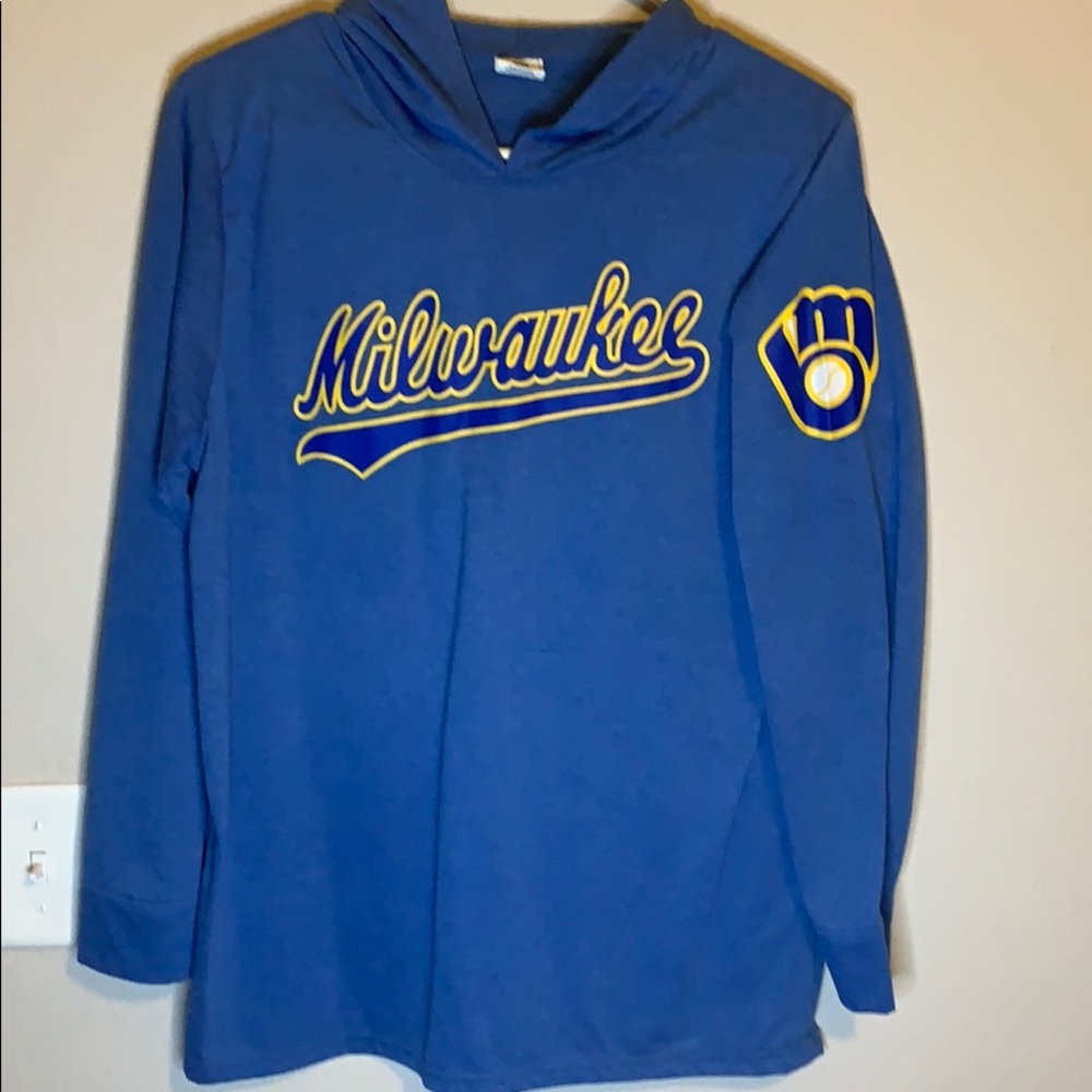 Milwaukee Brewers Lightweight Hoodie Medium